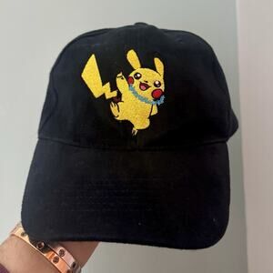 VTG 2007 Pokemon World Championship TCG Pikachu Dad Hat Lei Hawaii Cap